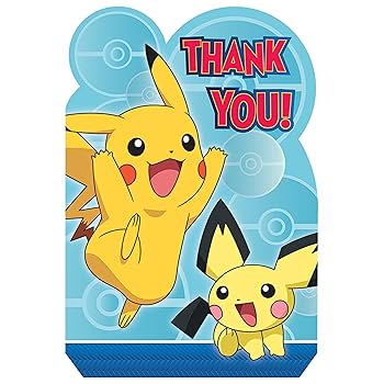 Amazon.co.jp: amscan 481859 ポケモン ピカチュウ サンキュー